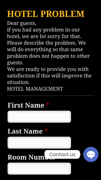 01. Hotel Problem